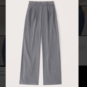NWT❗️A&F Grey Pleated Trouser Pant